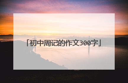 初中周记的作文300字