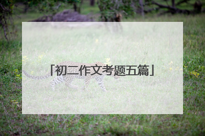 初二作文考题五篇