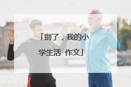 别了,我的小学生活 作文