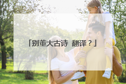 别董大古诗 翻译？