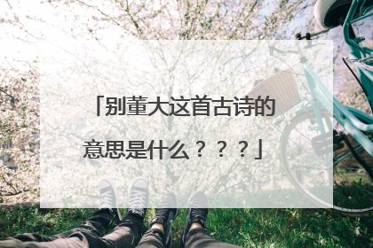 别董大这首古诗的意思是什么？？？