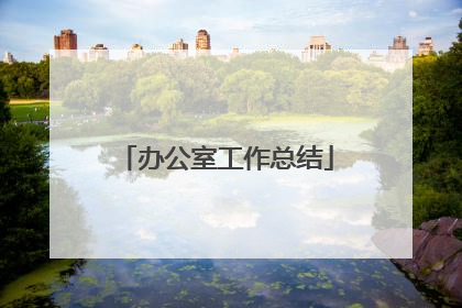 办公室工作总结