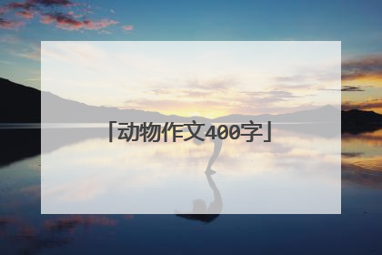 动物作文400字