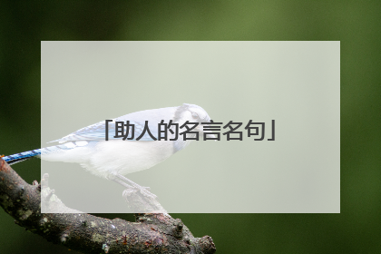助人的名言名句