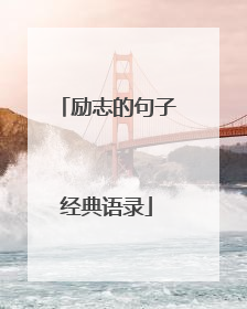 励志的句子经典语录