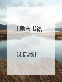 励志书籍读后感