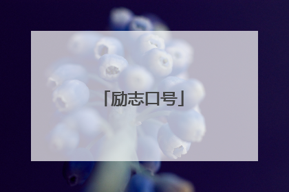 励志口号