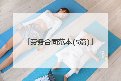 劳务合同范本(5篇)