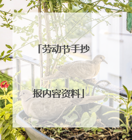 劳动节手抄报内容资料