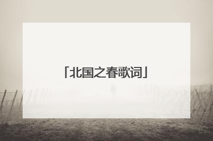 北国之春歌词