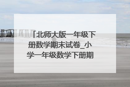 北师大版一年级下册数学期末试卷_小学一年级数学下册期末试卷模板