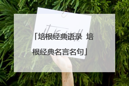 培根经典语录 培根经典名言名句