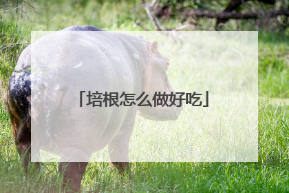 培根怎么做好吃