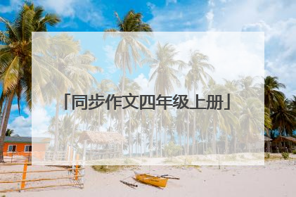 同步作文四年级上册