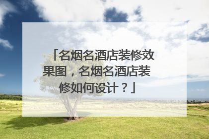名烟名酒店装修效果图,名烟名酒店装修如何设计?