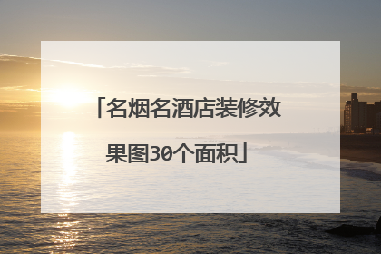 名烟名酒店装修效果图30个面积