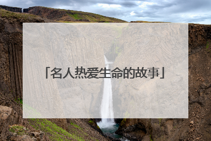 名人热爱生命的故事
