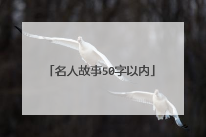 名人故事50字以内