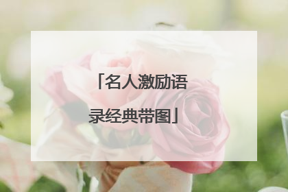 名人激励语录经典带图