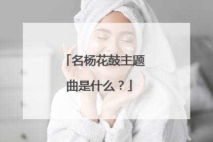 名杨花鼓主题曲是什么？