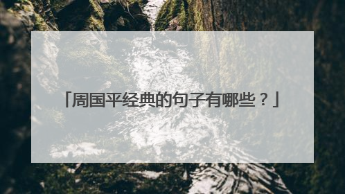 周国平经典的句子有哪些？