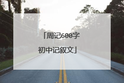 周记600字初中记叙文
