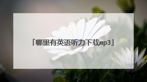 哪里有英语听力下载mp3