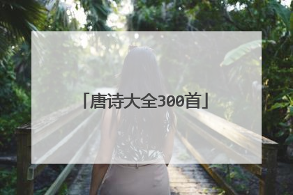 唐诗大全300首