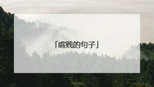 嘴贱的句子