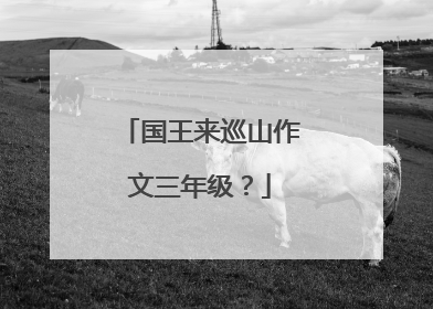 国王来巡山作文三年级?