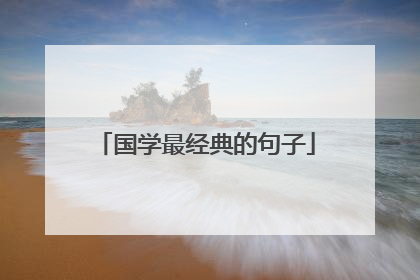 国学最经典的句子