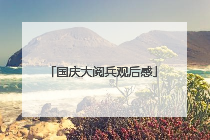 国庆大阅兵观后感