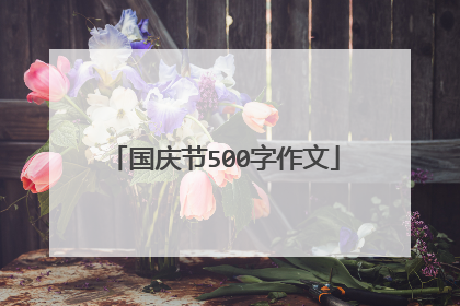 国庆节500字作文
