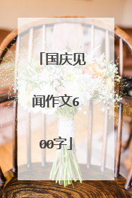 国庆见闻作文600字