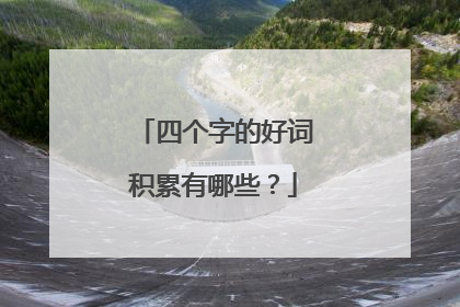 四个字的好词积累有哪些？