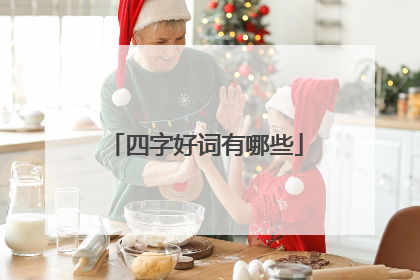 四字好词有哪些