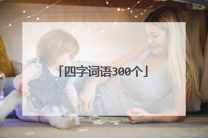 四字词语300个
