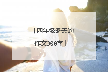 四年级冬天的作文300字
