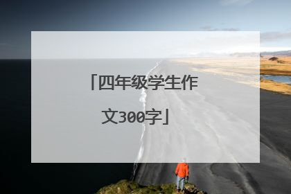 四年级学生作文300字