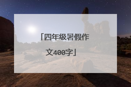 四年级暑假作文400字