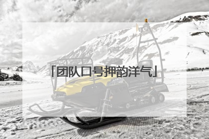 团队口号押韵洋气