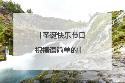 圣诞快乐节日祝福语简单的
