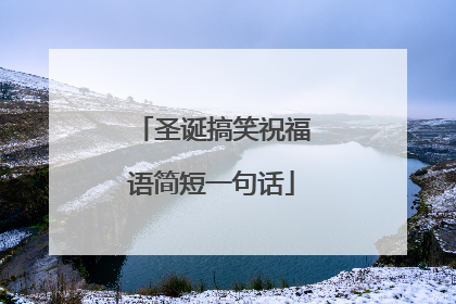 圣诞搞笑祝福语简短一句话