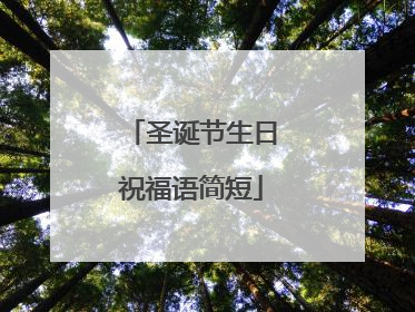 圣诞节生日祝福语简短