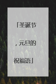 圣诞节,元旦的祝福语