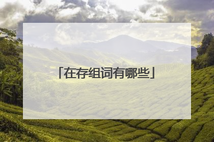 在存组词有哪些