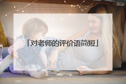 对老师的评价语简短