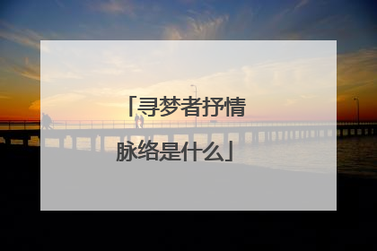 寻梦者抒情脉络是什么