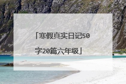 寒假真实日记50字20篇六年级