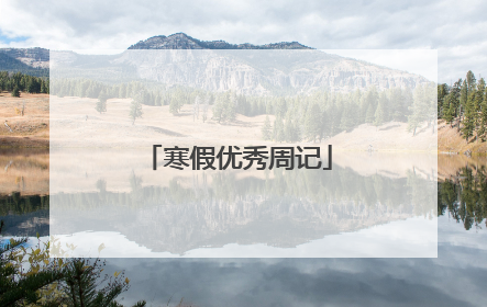 寒假优秀周记